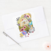 STICKER CARRÉ COURRIER COURRIER CHOSE-COURRIER (Enveloppe)