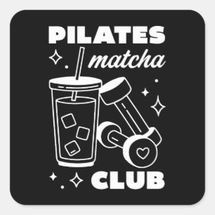 Sticker Carré cours de groupe club des amateurs de Pilates et de