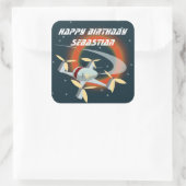 Sticker Carré Course de drones (Sac)