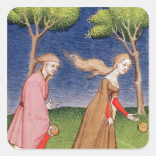 Sticker Carré Course de Melanion contre Atalanta