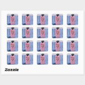 Sticker Carré Courte du matin (Feuille)