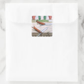 Sticker Carré Couteau de jardinage, de "Hesperides" par la batte (Sac)