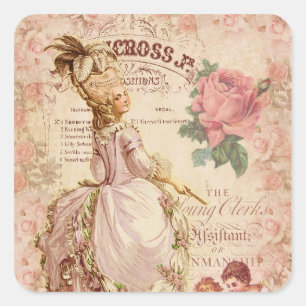 Sticker Carré Couture de Mademoiselle