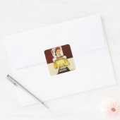 Sticker Carré Cover Girl (Enveloppe)