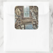Sticker Carré Covered wagon (Sac)