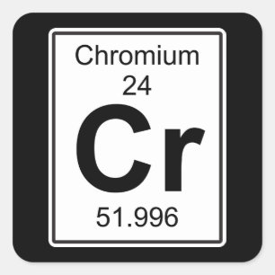 Sticker Carré Cr - Chromium
