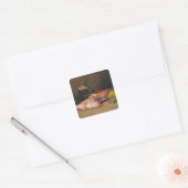 Sticker Carré Crabe et Mullet rouge (Enveloppe)