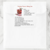 Sticker Carré Cranberry Cinnamon Whiskey Sour Recette (Sac)