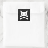 Sticker Carré Crâne Kitty (Sac)