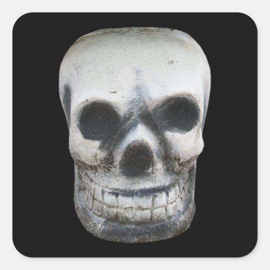 Sticker Carré Crâne thaïlandais (Devant)