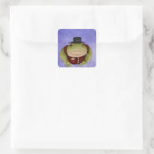 Sticker Carré Crapaud Branché (Sac)
