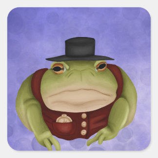 Sticker Carré Crapaud Branché