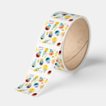 Crayon Sesame Pals Party Pattern