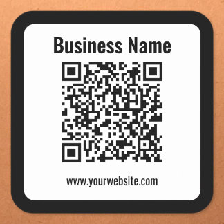 Sticker Carré Create Your Own QR Code | Transperant