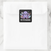 Sticker Carré Création octotâche en mode multitâche (Sac)