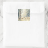 Sticker Carré Créatures des bois (Sac)