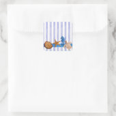 Sticker Carré Créatures marines nautiques (Sac)