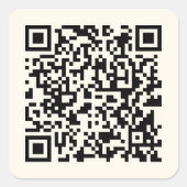 Sticker Carré Créer instantanément un code QR | Modifiable blanc (Devant)