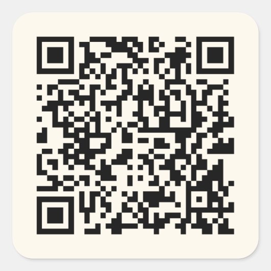 Sticker Carré Créer instantanément un code QR | Modifiable blanc (Devant)