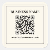 Sticker Carré Créer instantanément un code QR numérisable pour l (Devant)