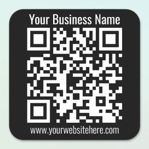 Sticker Carré CRÉER INSTANTANÉMENT UN Code QR SCANNABLE