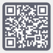 Sticker Carré Créer un code QR d'URL de site Web d'entreprise pe (Devant)
