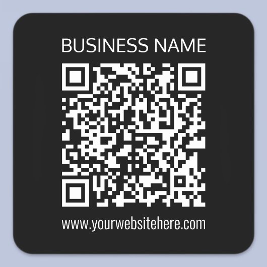 Sticker Carré Créer un code QR instantanément avec l'URL du site