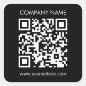 Sticker Carré Créer un code QR instantanément Design simple mode (Devant)