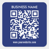Sticker Carré Créer un code QR instantanément Design simple mode (Devant)