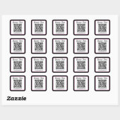 Sticker Carré Créez instantanément un code QR scannable pour vot (Feuille)