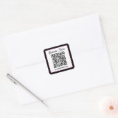 Sticker Carré Créez instantanément un code QR scannable pour vot (Enveloppe)