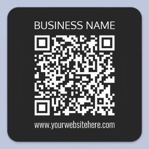 Sticker Carré Créez un code QR instantanément avec l'URL du site