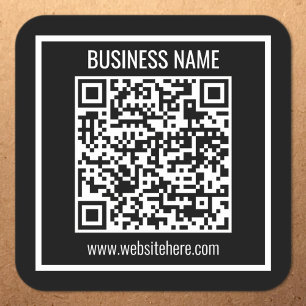 Sticker Carré Créez un code QR moderne instantanément
