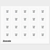 Sticker Carré Créez Votre Propre (Feuille)