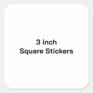 Sticker Carré Créez votre propre 3 pouces mat
