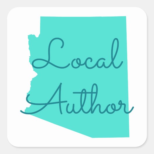 Sticker Carré Créez votre propre auteur local Arizona (Devant)