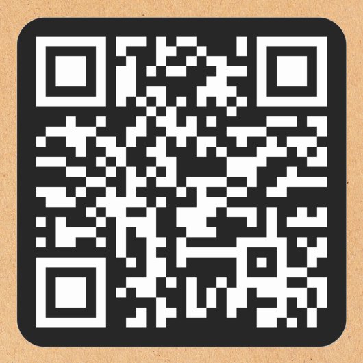 Sticker Carré Créez Votre Propre Code QR de Site Web d'Entrepris