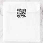 Sticker Carré Créez votre propre code QR personnalisé Adresse de (Sac)