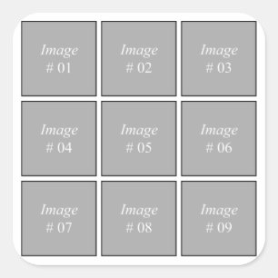 Sticker Carré Créez votre propre collection de photos Instagram