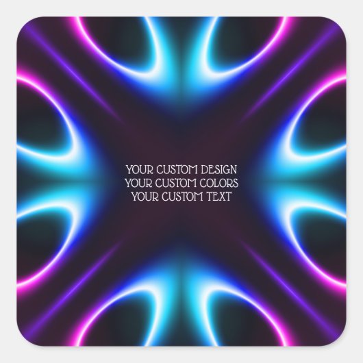 Sticker Carré Créez votre propre personnalisation (Devant)