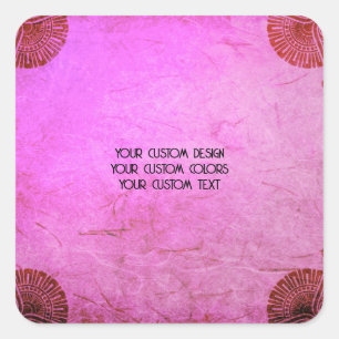 Sticker Carré Créez votre propre personnalisation personnalisée