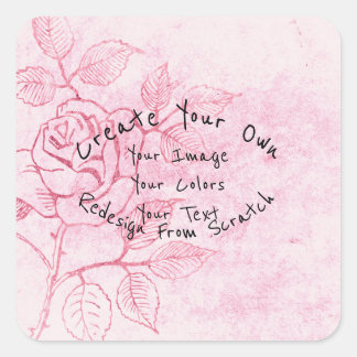 Sticker Carré Créez Votre Propre Personnalisé