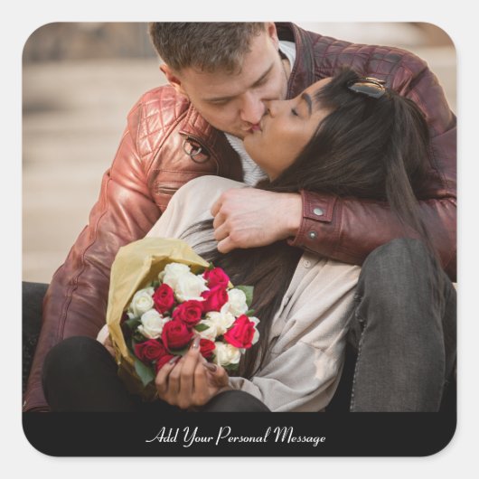 Sticker Carré Créez votre propre photo (Devant)