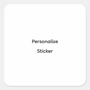 Sticker Carré Créez Votre Propre Promotion de Marque Simple