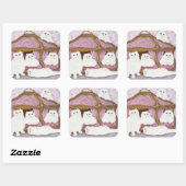 Sticker Carré Creme de la creme (Feuille)