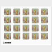 Sticker Carré Crème glacée au chocolat (Feuille)