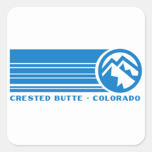 Sticker Carré Crested Butte Mountain Resort Colorado