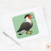 Sticker Carré Crested Caracara (Enveloppe)