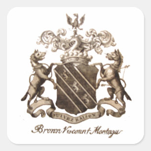 Sticker Carré CRÊTE FAMILIALE Brown