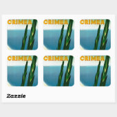 Sticker Carré Crimée (Feuille)